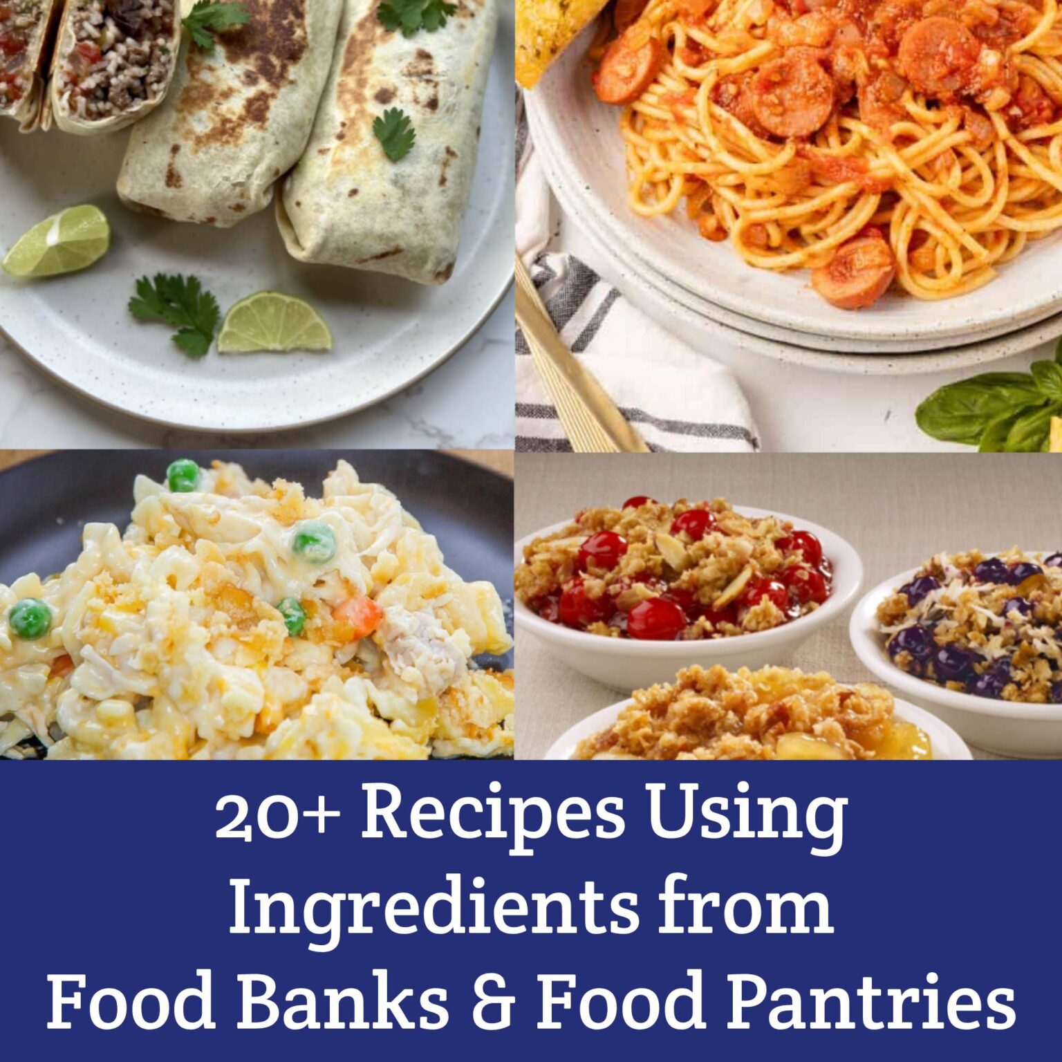 20+ Recipes Using Ingredients from Food Banks & Food Pantries - Moon & Hare Studio