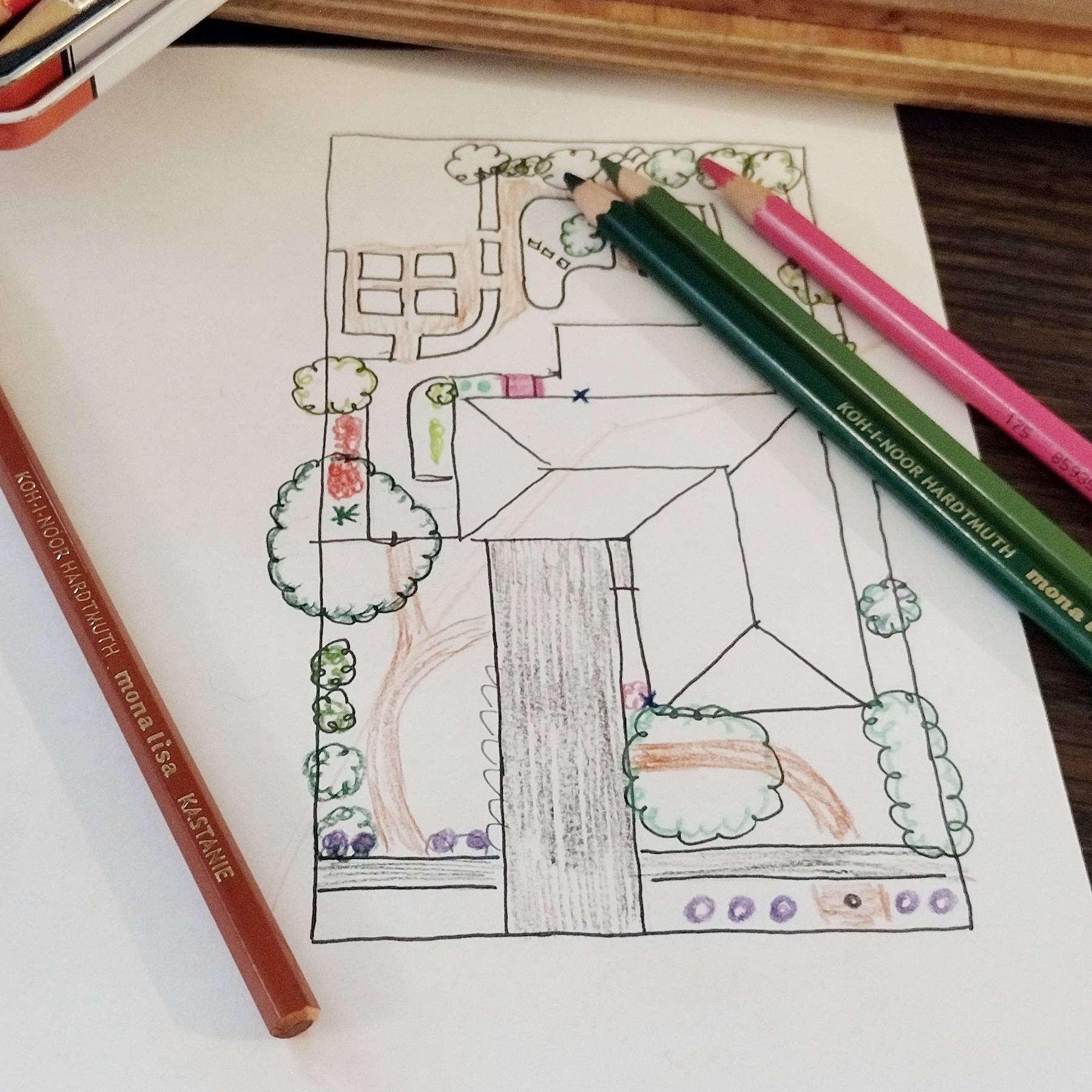 How to Draw a Scale Map of Your Property to Design Garden Beds! from Moon and Hare Studio