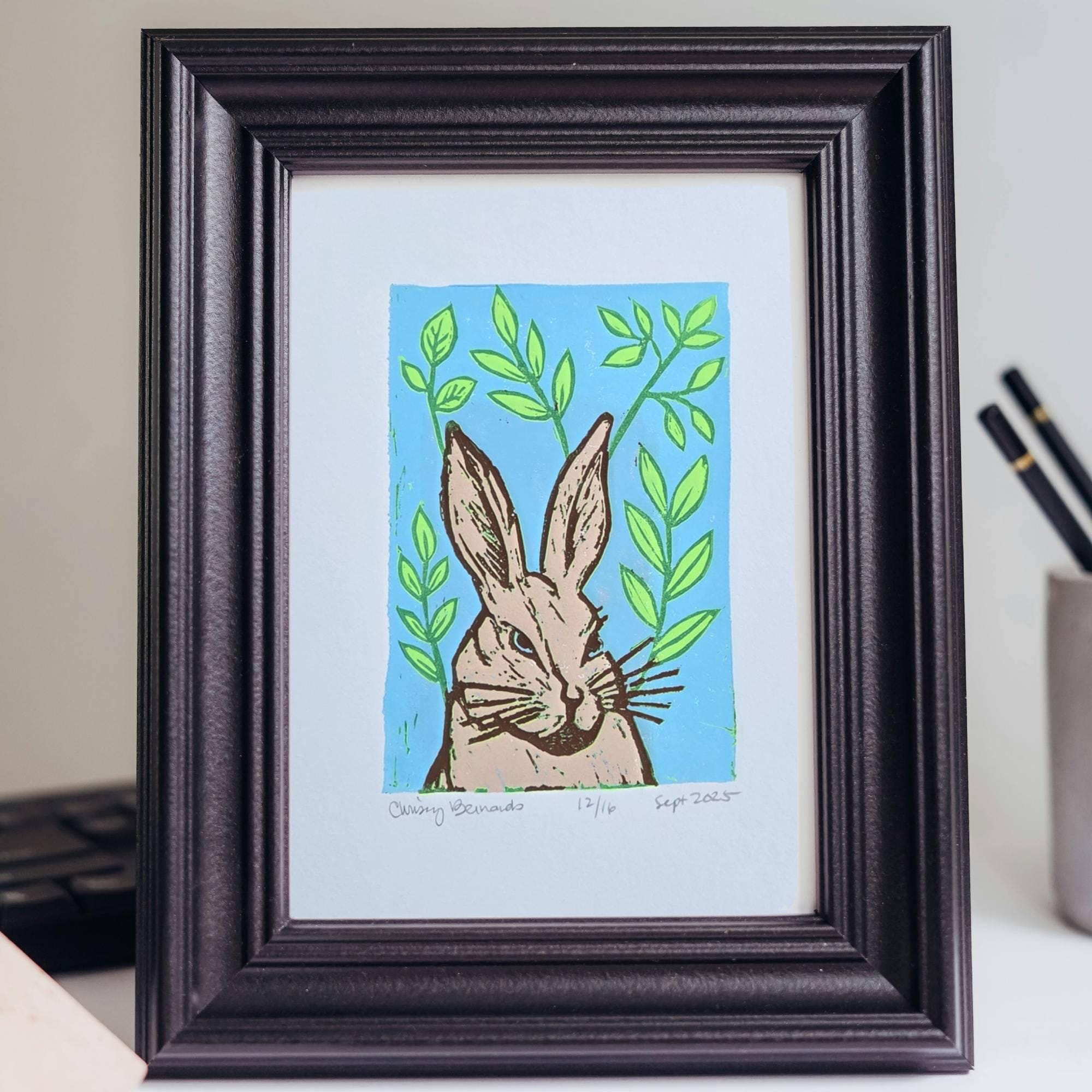 Rabbit Block Print - Image 3