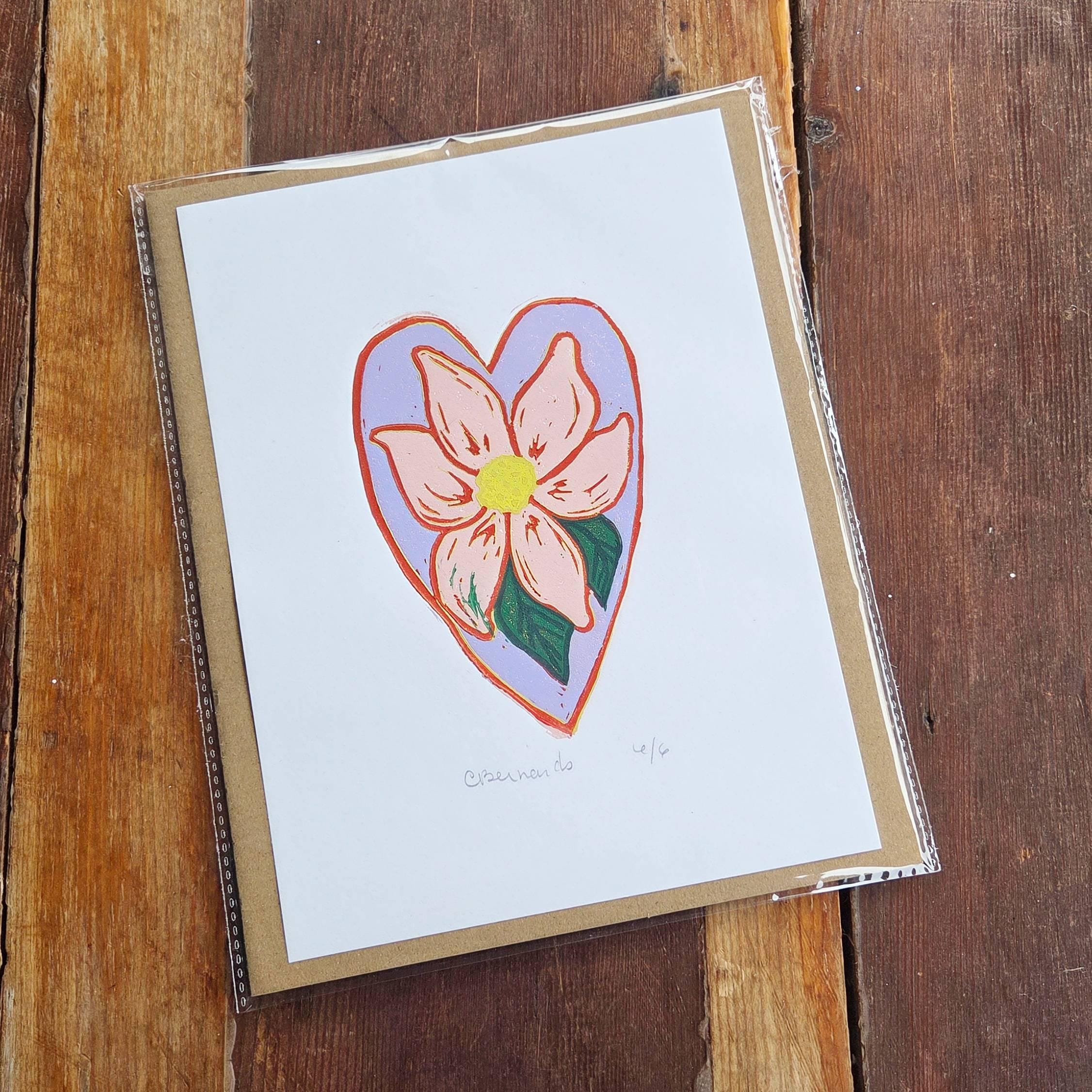 Heart Reduction Lino Print - Image 5