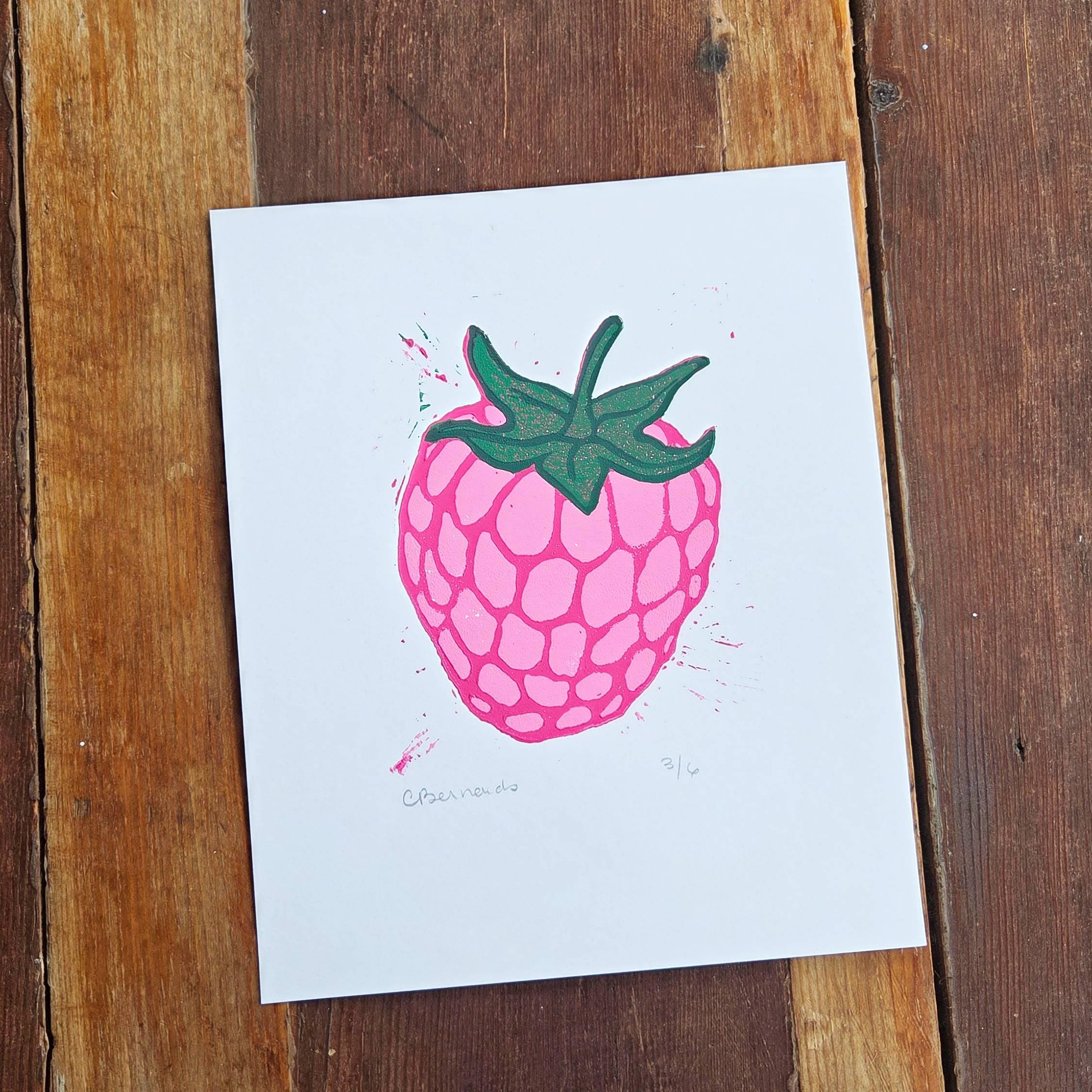 Raspberry Reduction Lino Print - Image 4