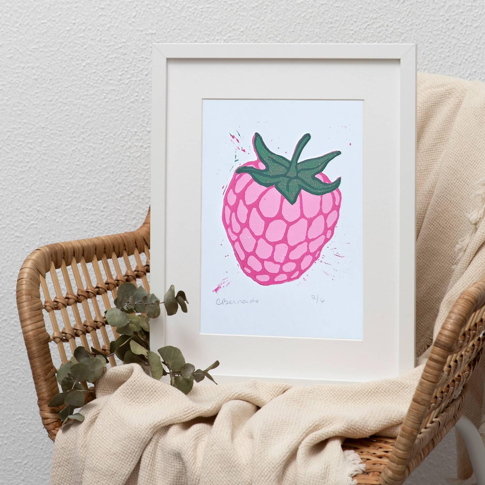 Raspberry Reduction Lino Print - Image 5