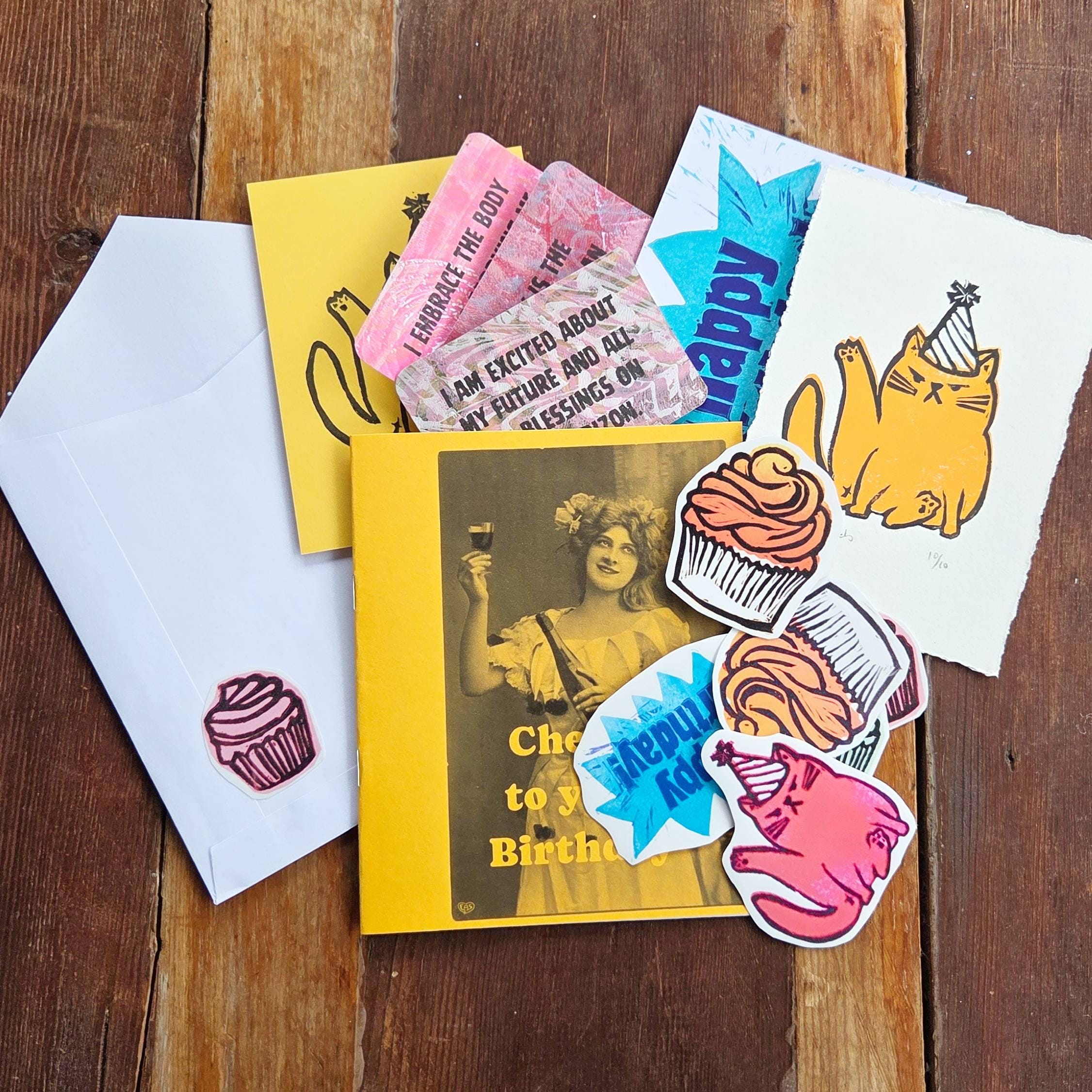Handmade Snail Mail Birthday Pack - Image 2