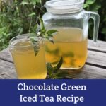 Chocolate Green Iced Tea Recipe - from Moon & Hare Studio!
