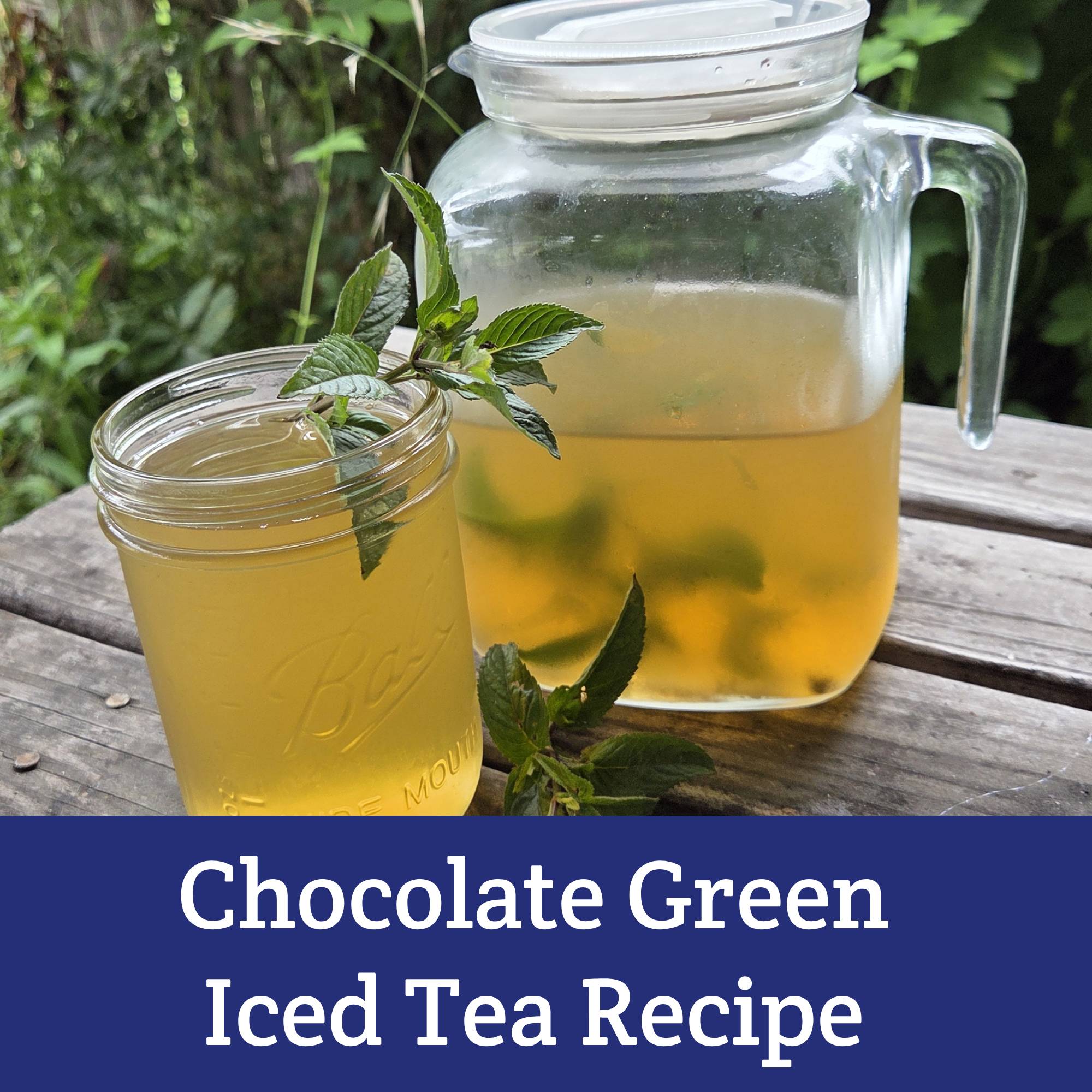 Chocolate Green Iced Tea Recipe - from Moon & Hare Studio!