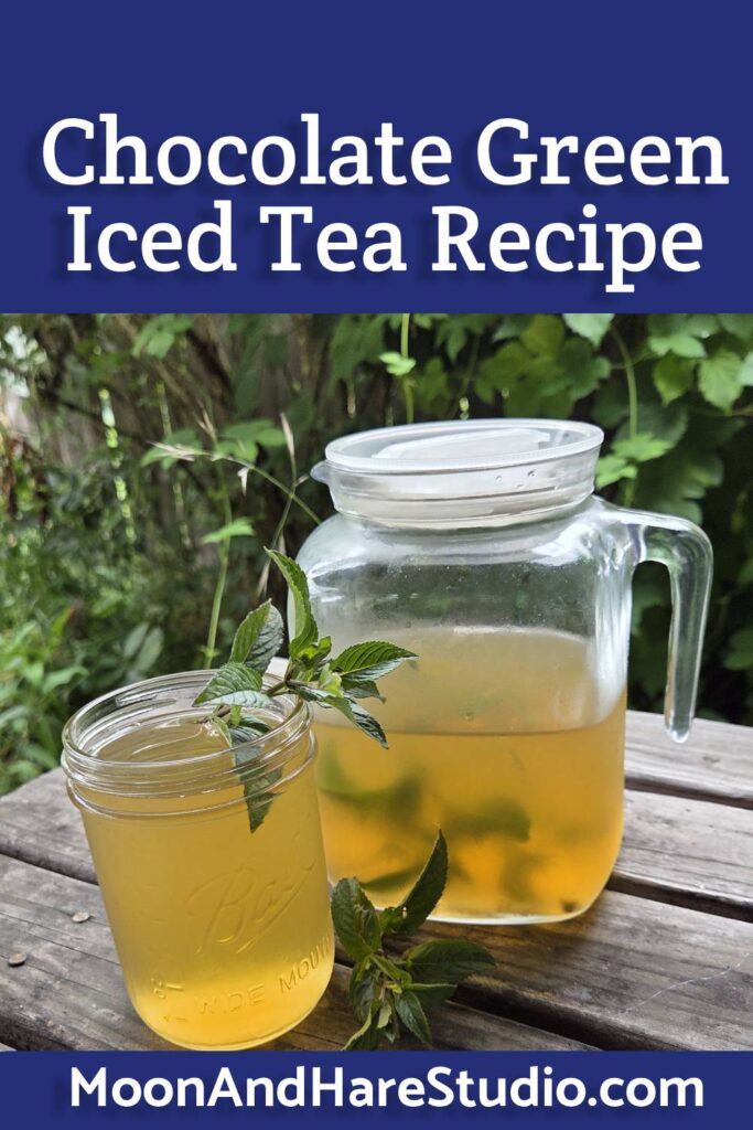 Chocolate Green Iced Tea Recipe - from Moon & Hare Studio!