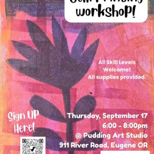Gelli Printing Class at Pudding Art Studio - September 17, 2026